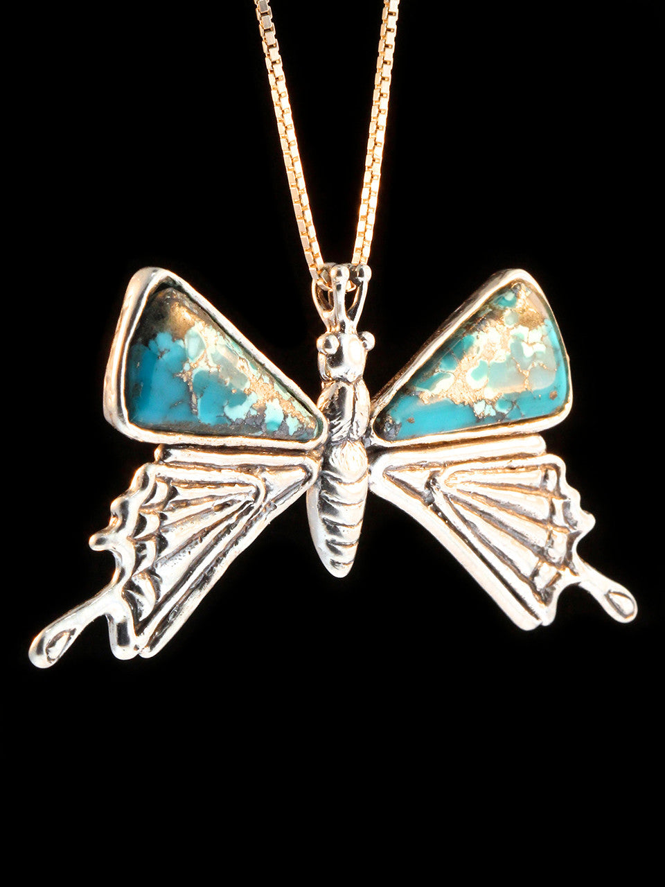 Large Turquoise Butterfly