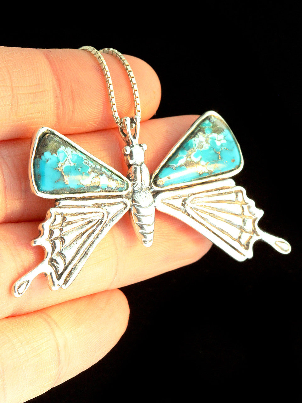 Large Turquoise Butterfly