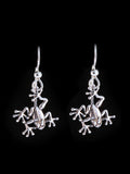 Jungle Jewel Tree Frog Earrings - Sterling Silver