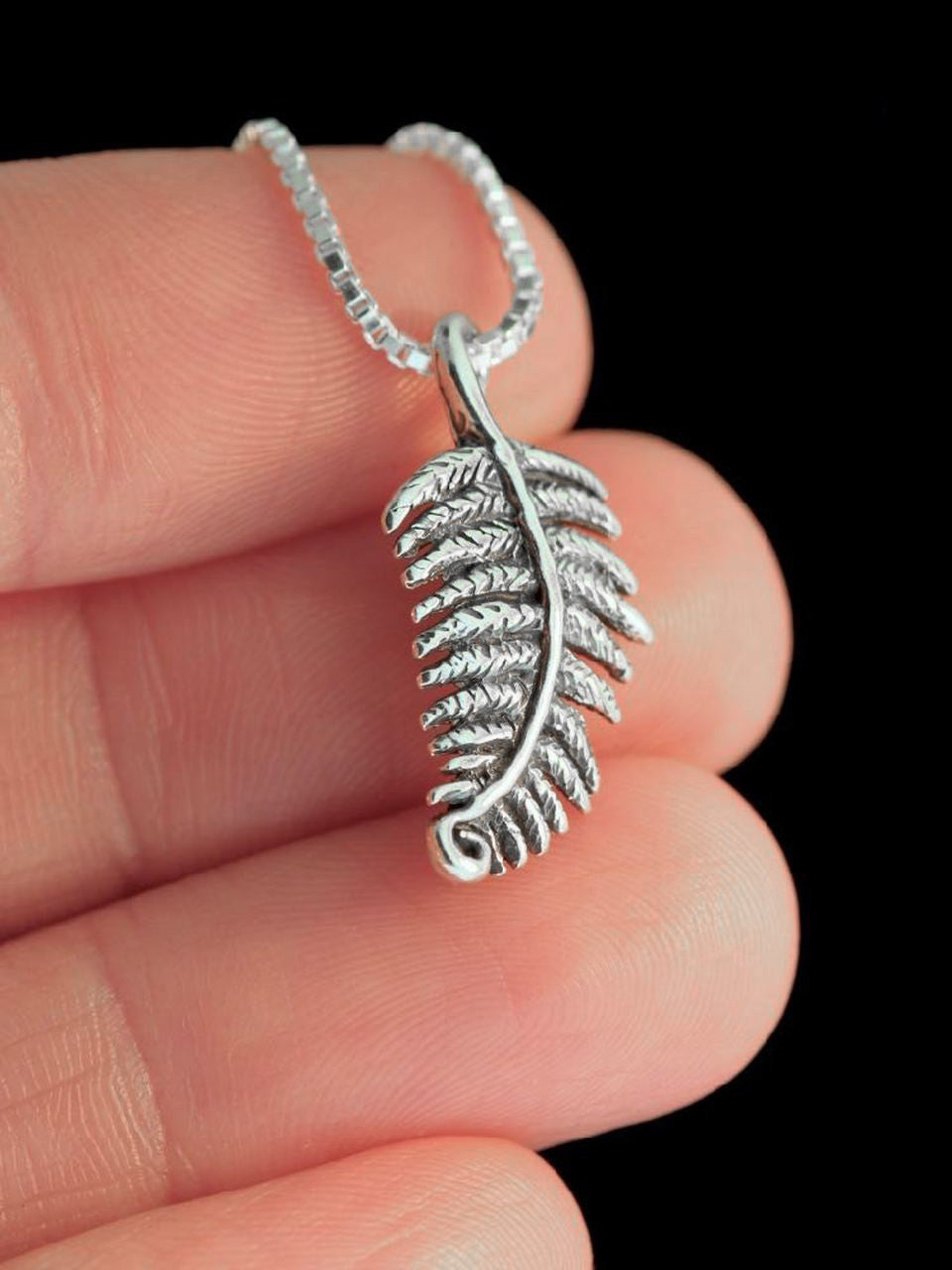 Jungle Jewel Fern Charm in Silver