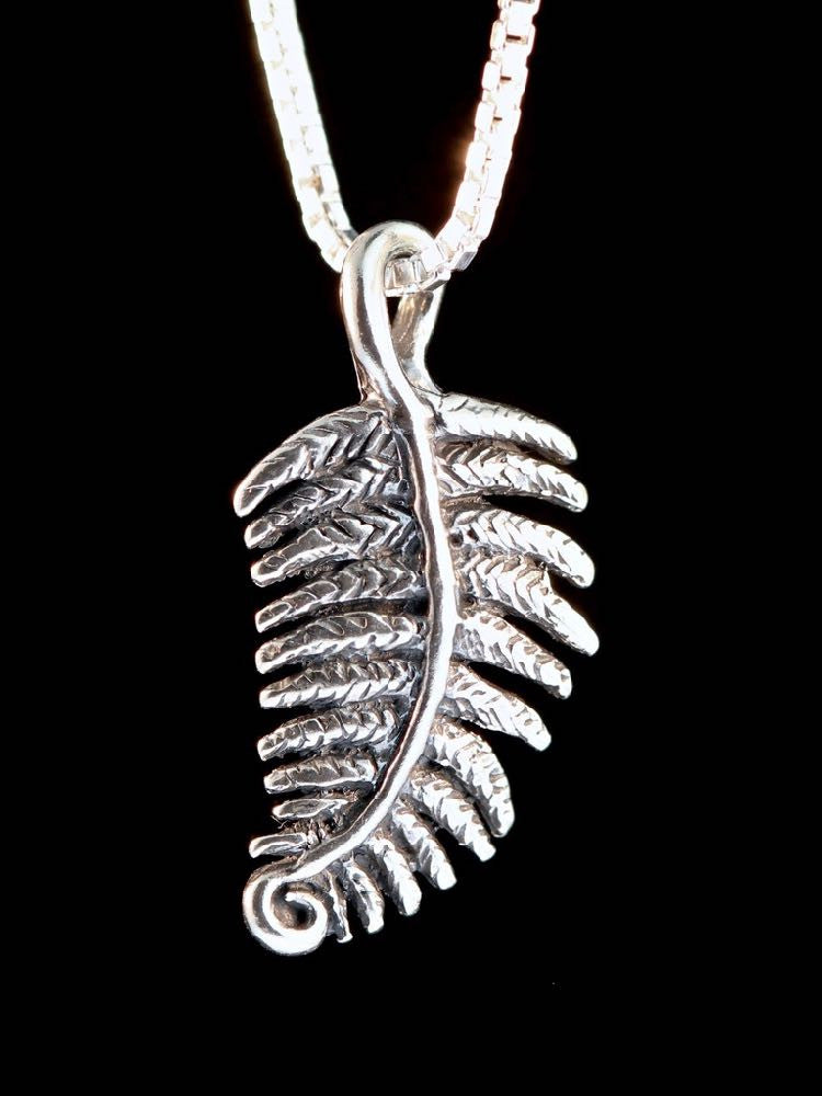 Jungle Jewel Fern Charm in Silver
