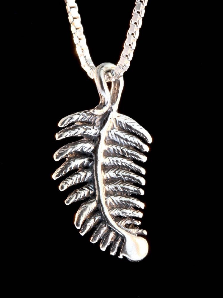 Jungle Jewel Fern Charm in Silver