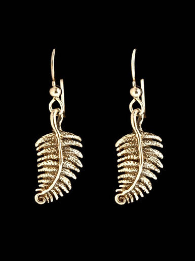 Jungle Jewel Fern Earrings - 14K Gold