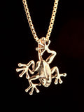 Jungle Jewel Tree Frog Charm - 14K Gold