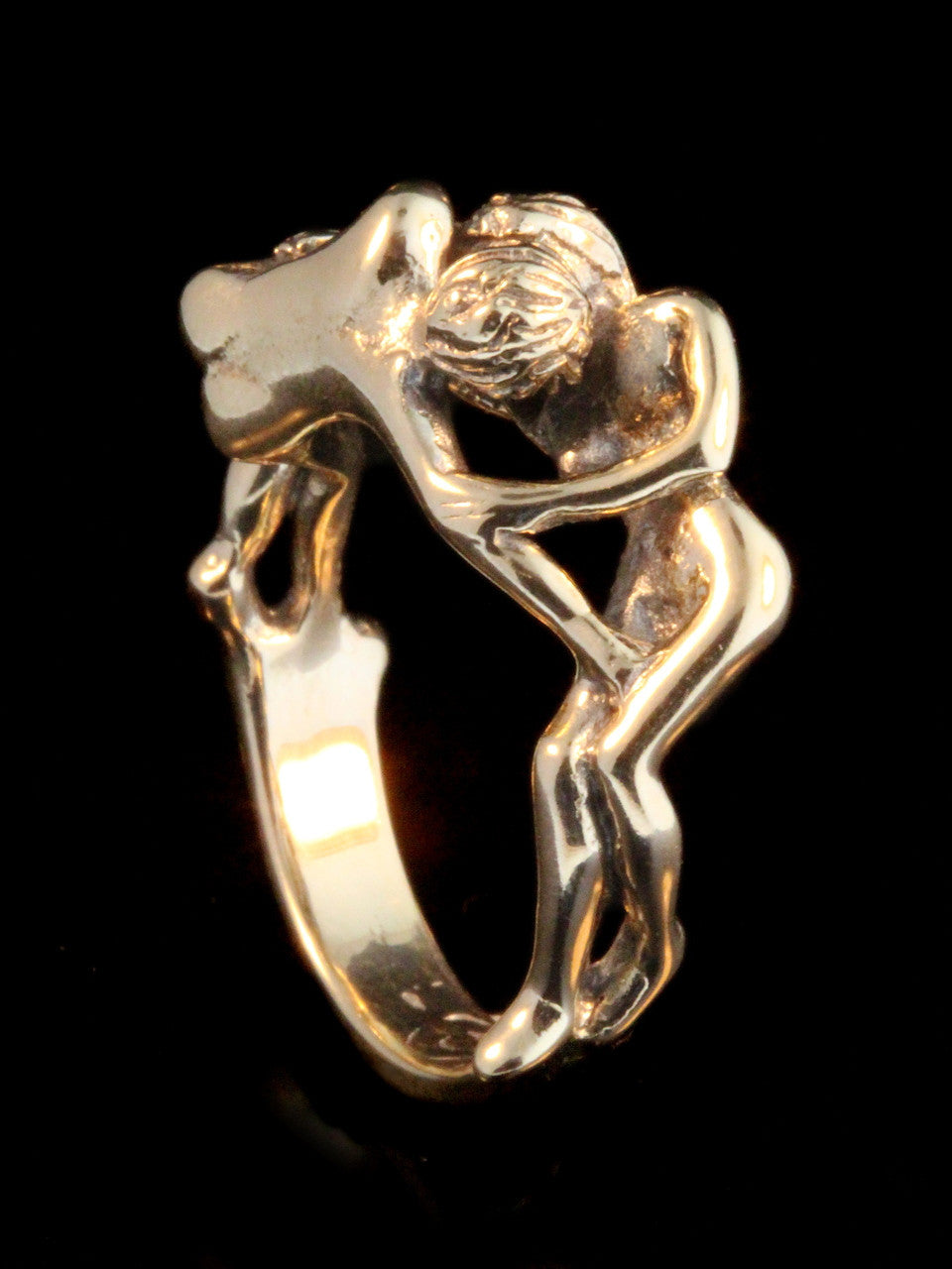 Kiss Ring - 14k Gold