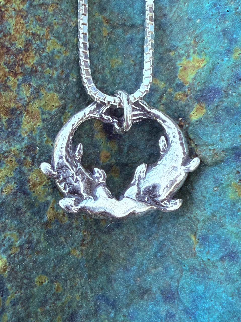 Koi Love Charm - Silver