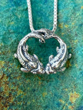 Koi Love Charm - Sterling Silver
