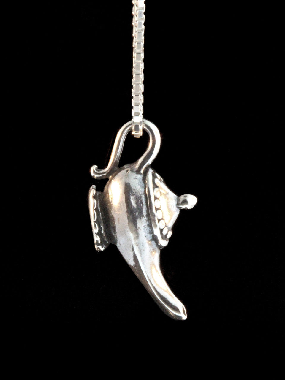 Arabian Nights - Magic Lamp Charm - Sterling Silver