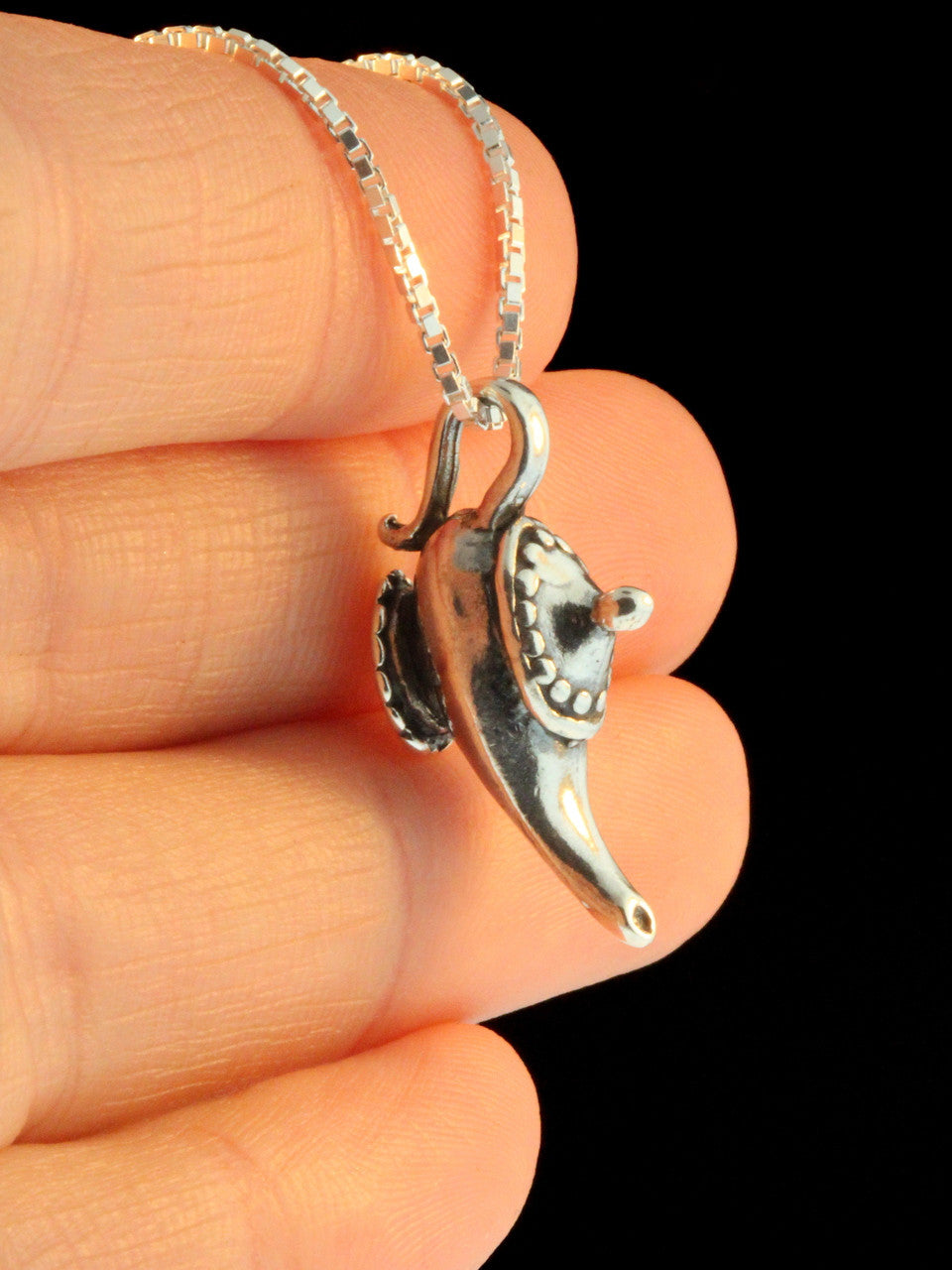 Arabian Nights - Magic Lamp Charm - Sterling Silver