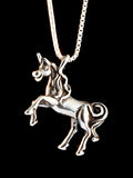 Unicorn Pendant - Silver