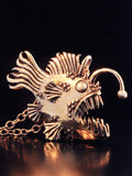 Large Bronze Angler Fish Pendant