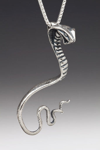 Snake - Cobra Pendant - Silver