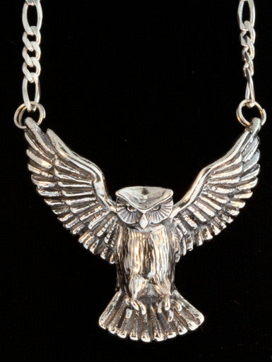 Owl Neckpiece - Silver