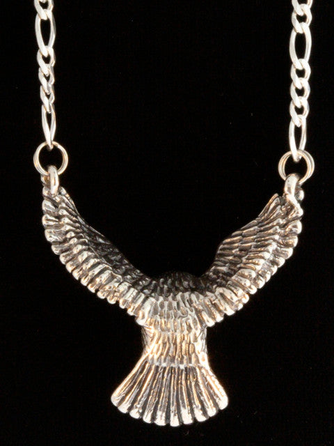 Large Owl Pendant in Silver