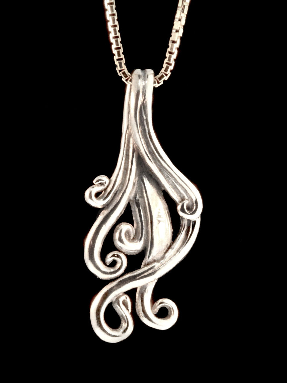 Cascade Waterfall Charm - Silver