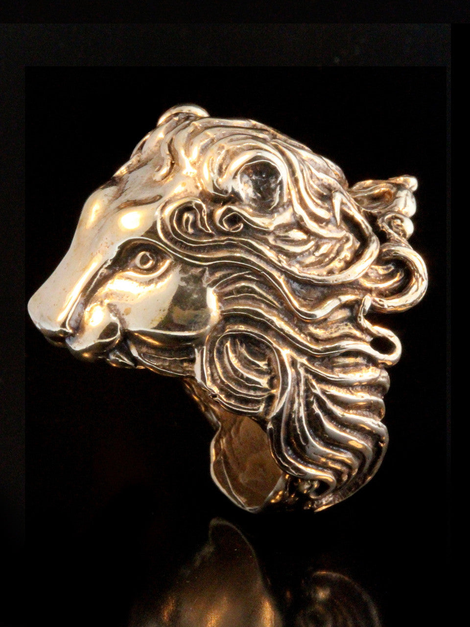 Lion Ring - Bronze