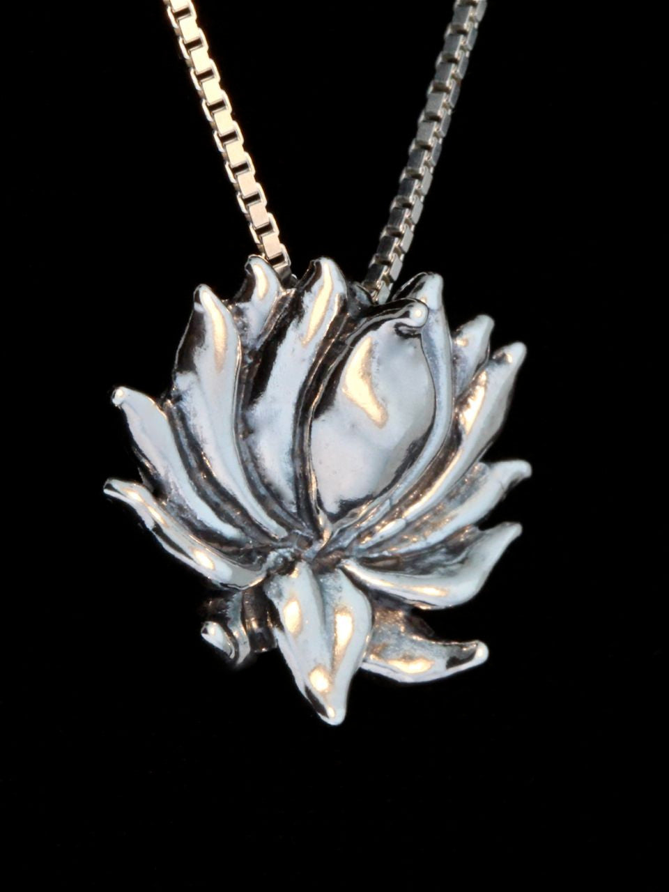 Lotus Charm in Sterling Silver