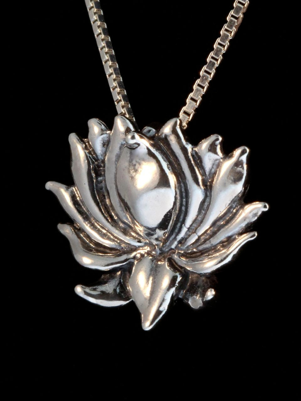 Lotus Charm in Sterling Silver