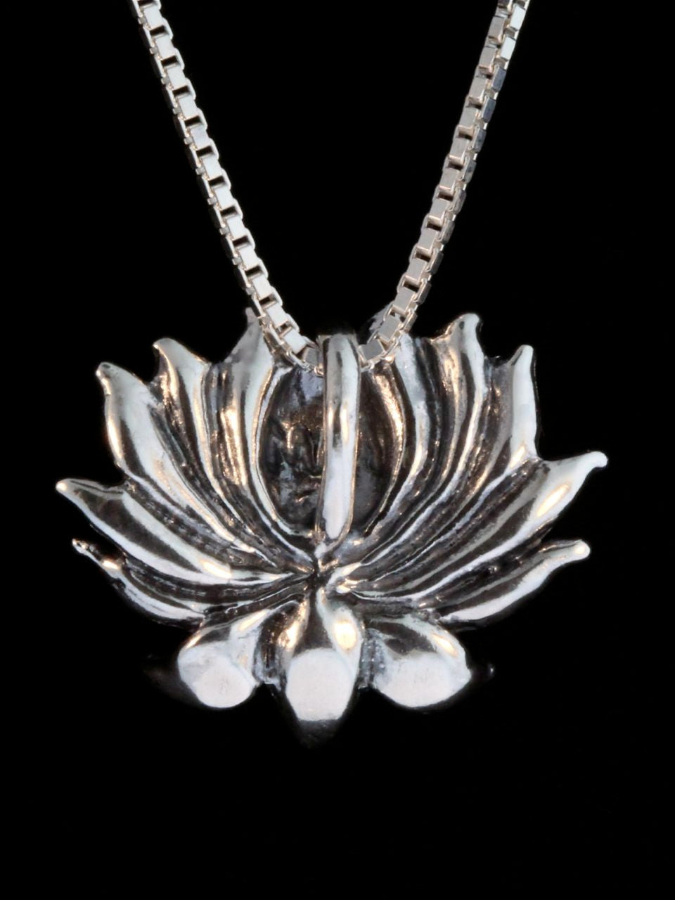 Lotus Charm in Sterling Silver