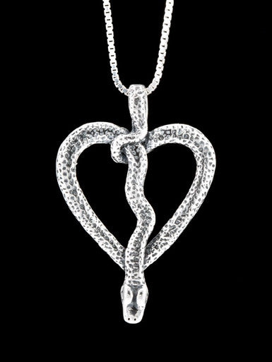 Love Python Pendant # 9 - Silver