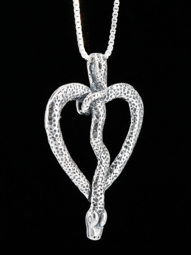 Love Python Pendant #9 Pendant in Silver