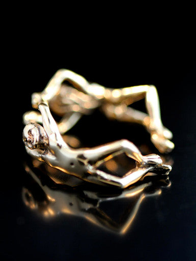 Lovers Ear Hoop Ear Cuff - 14k Gold