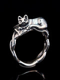 Magic Carpet Cat Ring - Sterling Silver