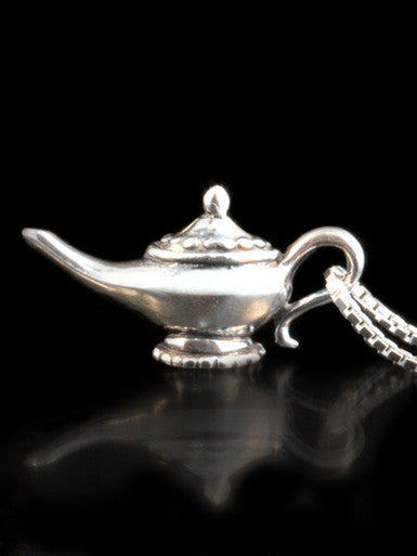 Arabian Nights - Magic Lamp Charm - Sterling Silver