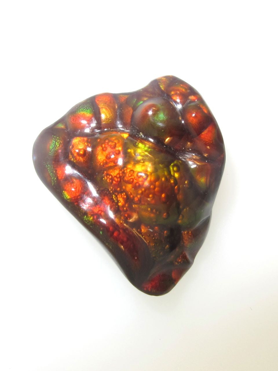 17.5 ct carved Arizona fire agate