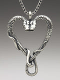 Viper Valentine Pendant - Silver