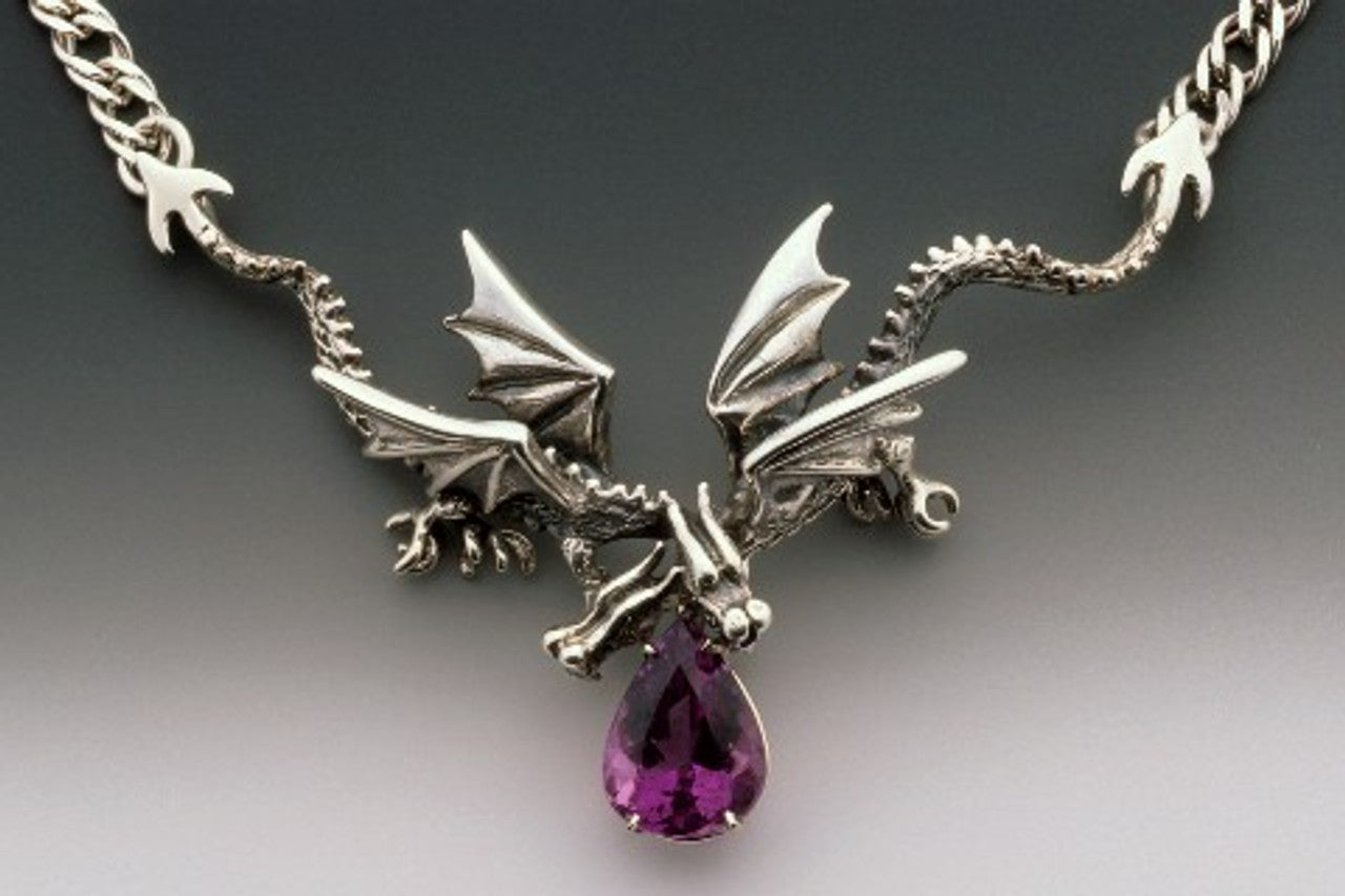 Eternity Dragons with Blue Topaz - Silver