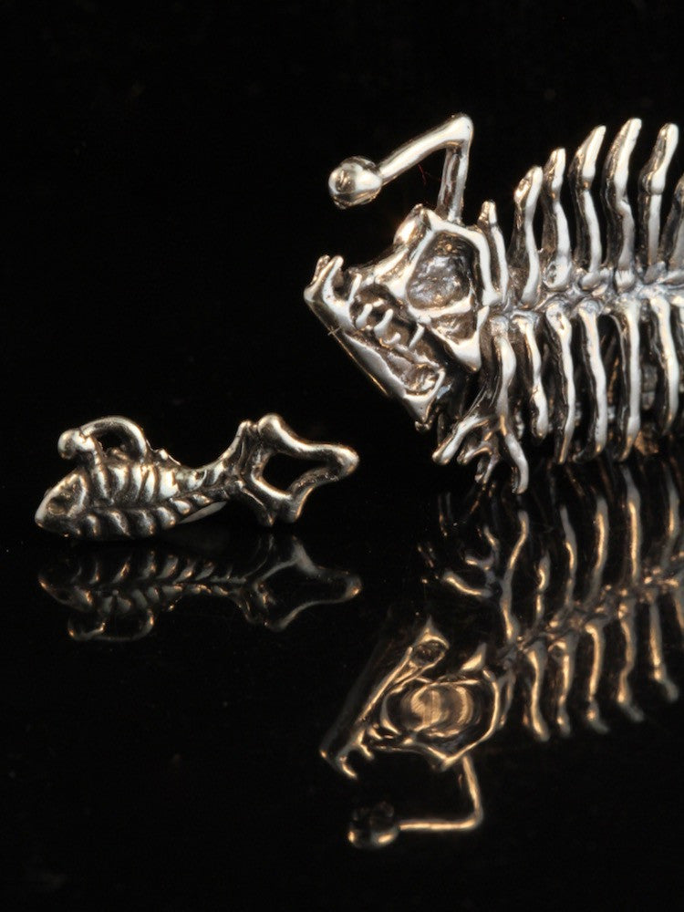 Phantom Angler Fish Skeleton - Silver