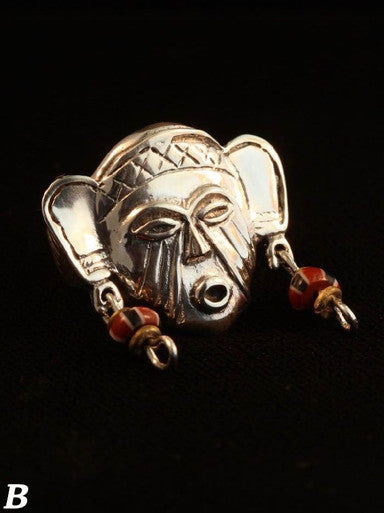Tribal Mask Ring - Silver
