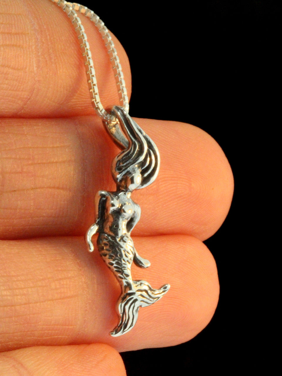 Mermaid Charm - Silver