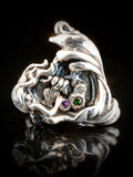Mermaid Lagoon Ring with Gemstones - Sterling Silver