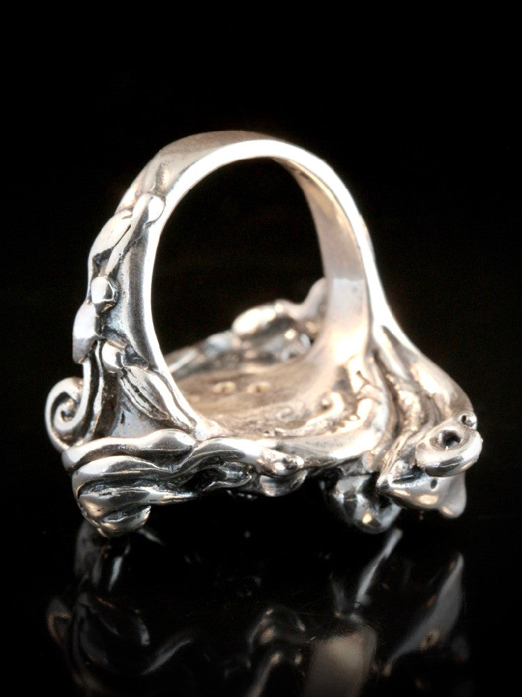 Mermaid Lagoon Ring with Gemstones - Silver