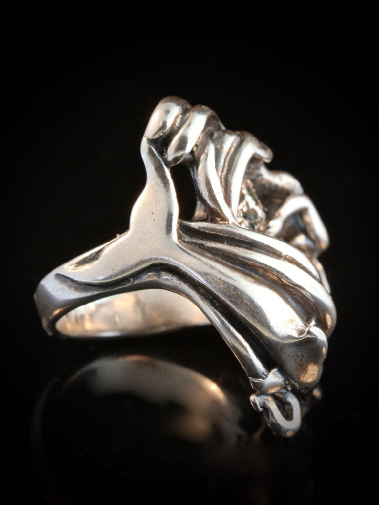 Mermaid Lagoon Ring with Gemstones - Sterling Silver