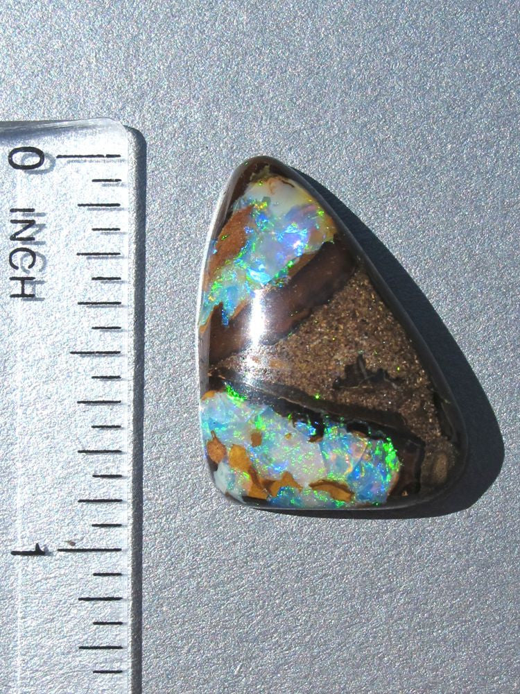 Blue Morpho - Australian Boulder Opal - 19 ct
