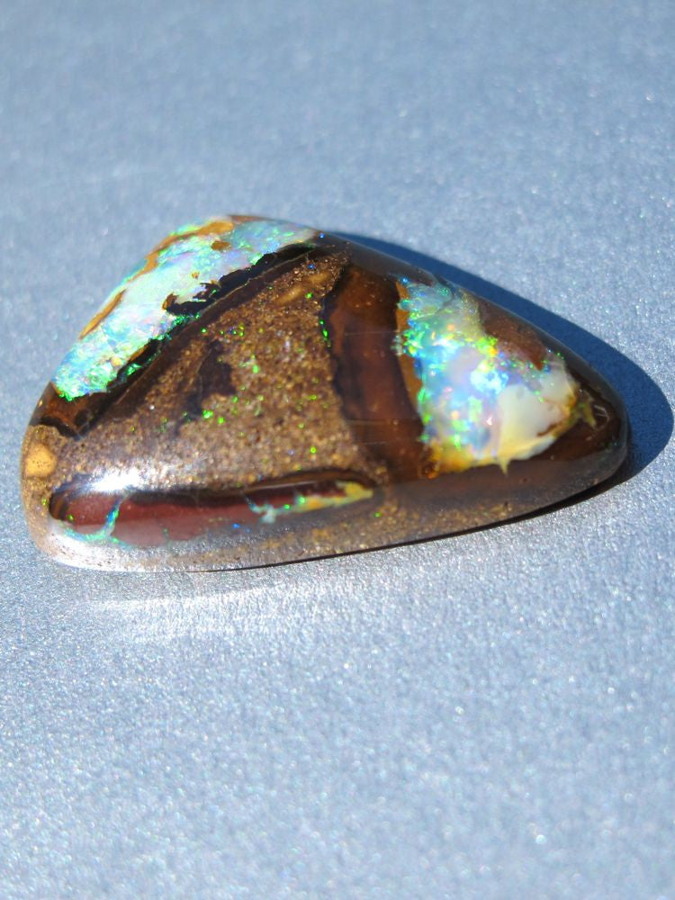 Blue Morpho - Australian Boulder Opal - 19 ct