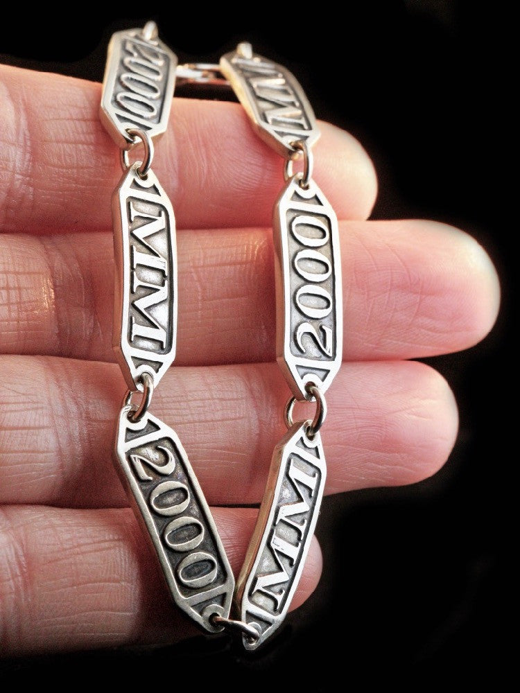 Millennium 2000-MM Link Bracelet - Silver