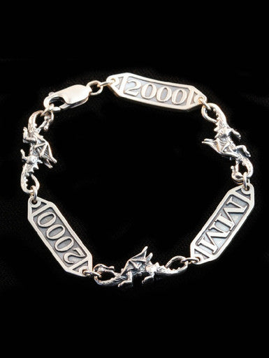 Millennium 2000-MM-Dragon Link Bracelet - Sterling Silver