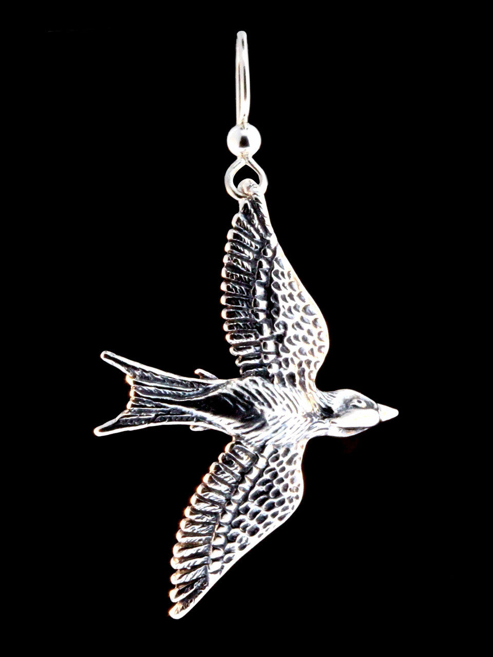 Mocking Jay Earrings - Sterling Silver