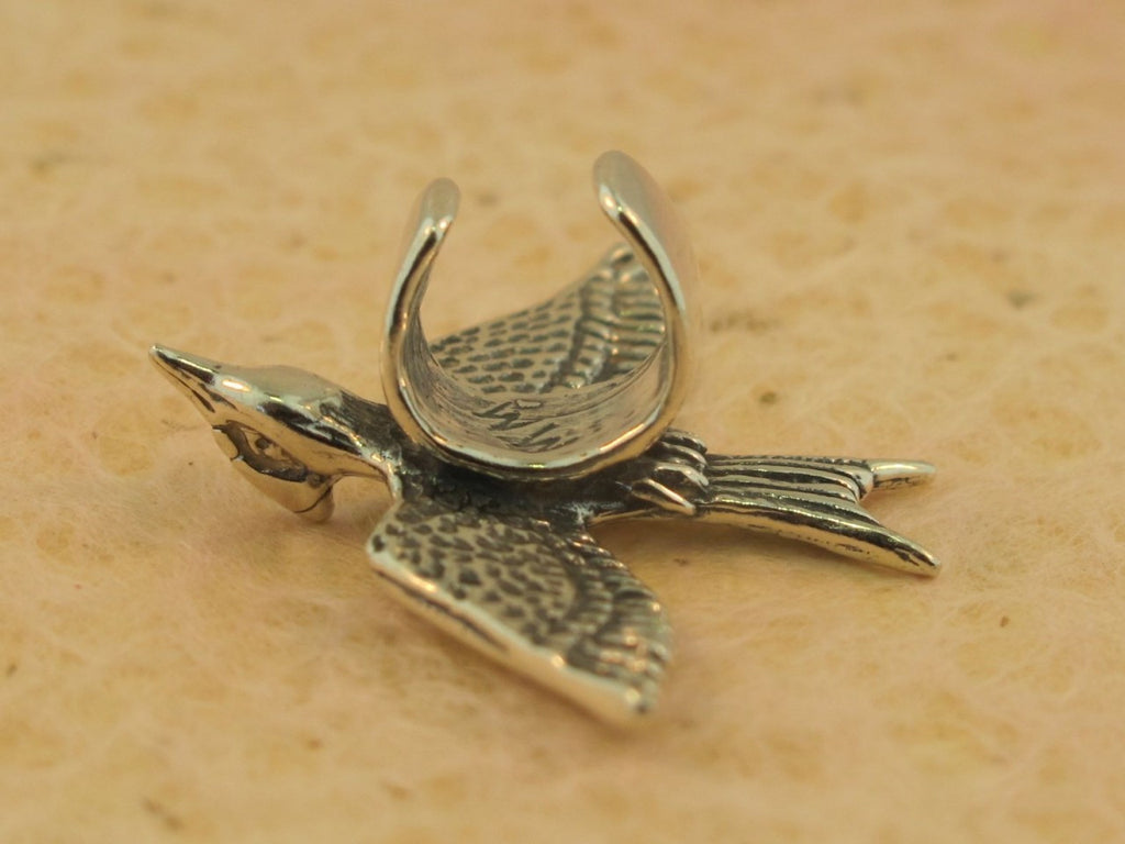 Mocking Jay Ear Cuff in Silver