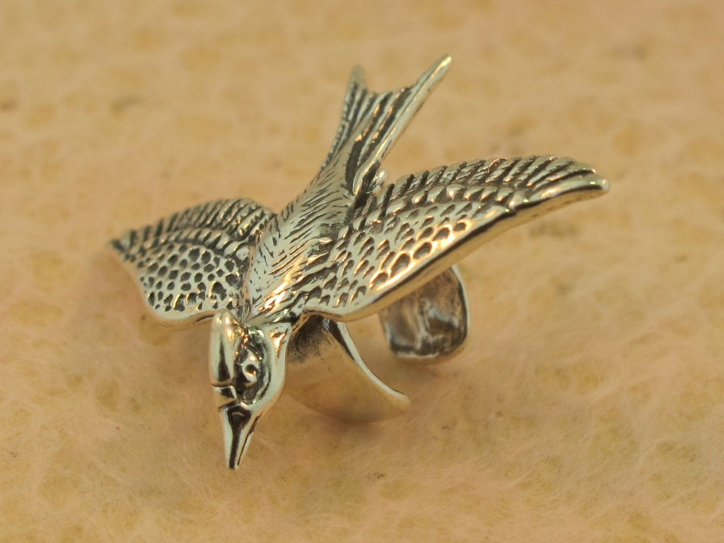 Mocking Jay Ear Cuff in Silver