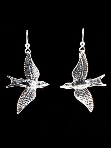 Mocking Jay Earrings - Silver