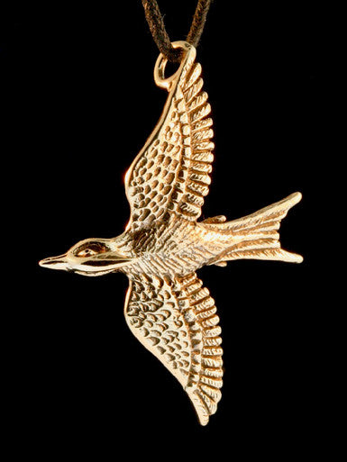 Mocking Jay Pendant - Bronze