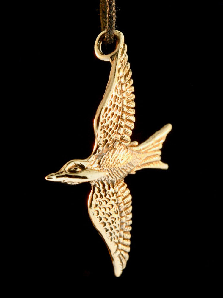 Bronze Mocking Jay Pendant