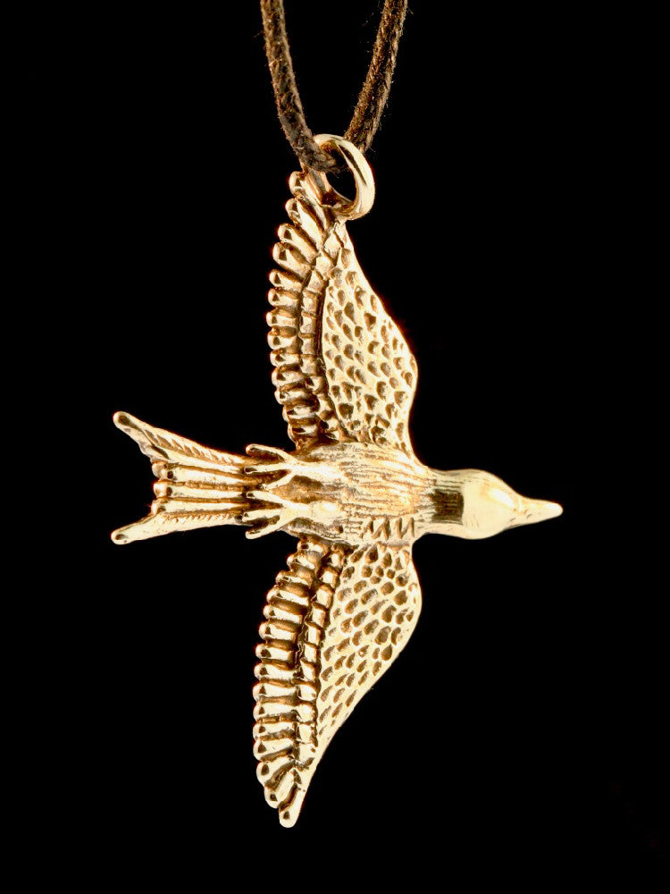 Bronze Mocking Jay Pendant