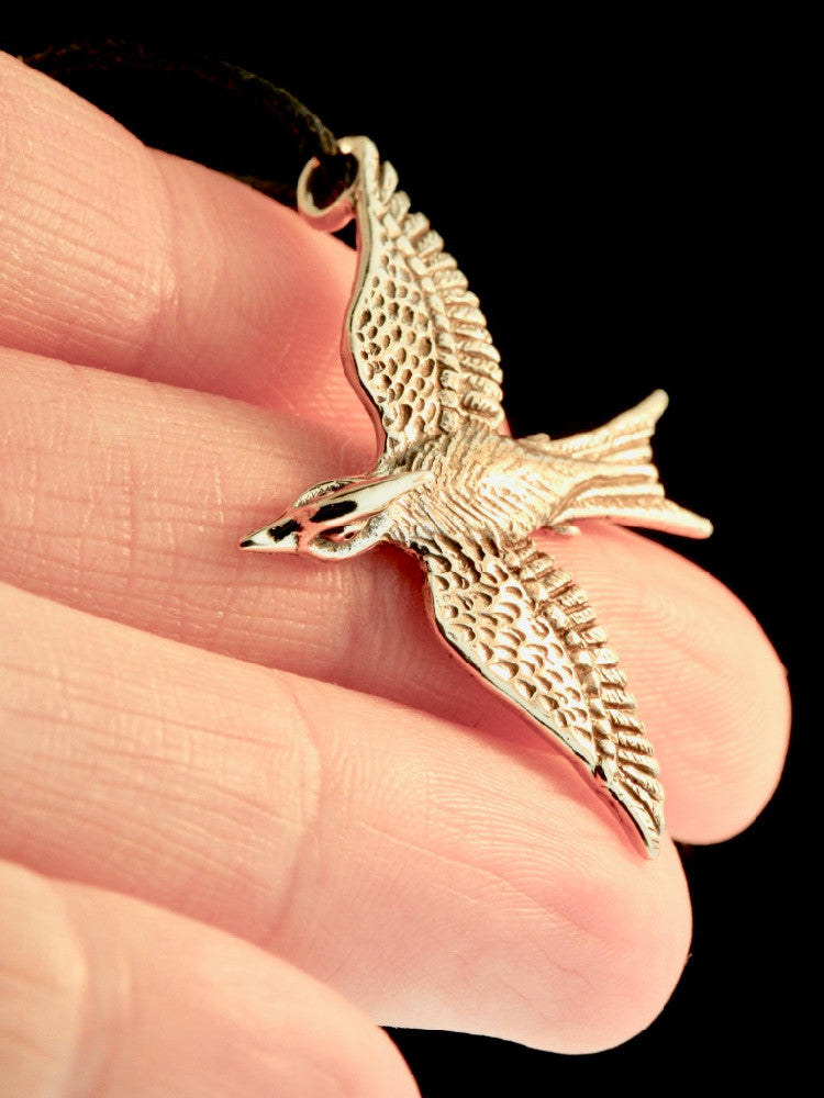 Bronze Mocking Jay Pendant