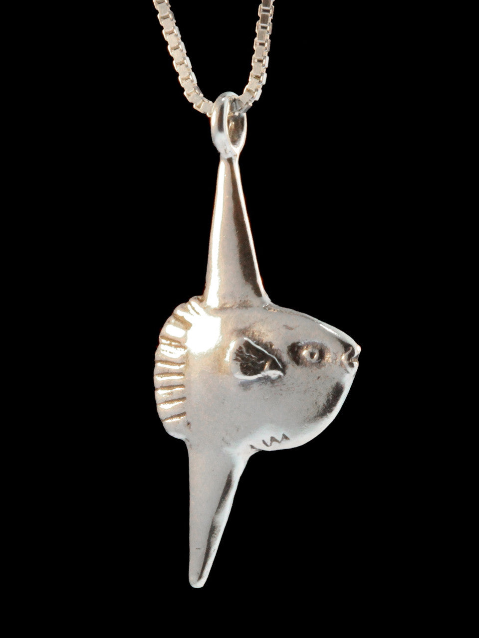 Mola Mola Sunfish Charm - Silver